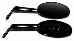 Best Pirce 😀 Scorpion Custom Oval Billet Mirrors Metric - Chrome 😀
